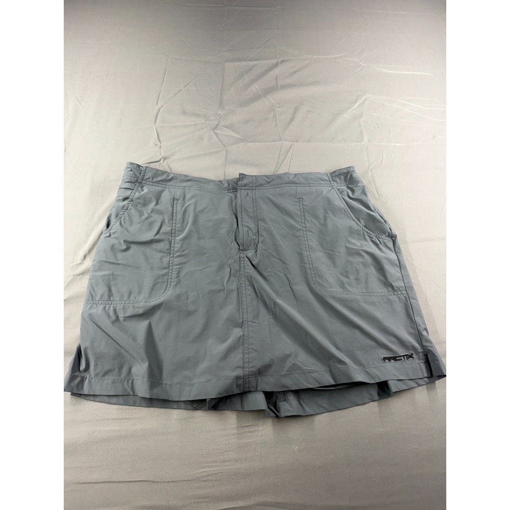 Free Country FreeTech Women's XL Skort Gray Hiking Golf Athletic Stretch Shorts